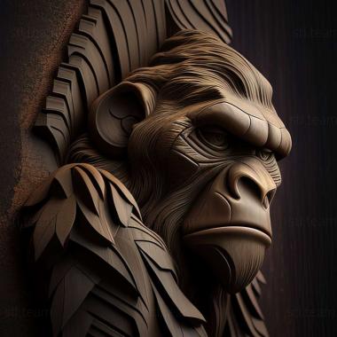 3D model ape (STL)